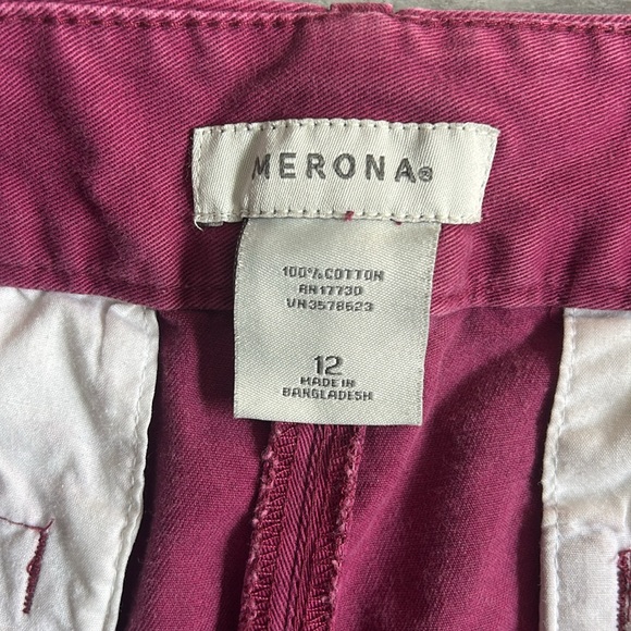Merona Magenta Womens Shorts Size 12 - Picture 8 of 12